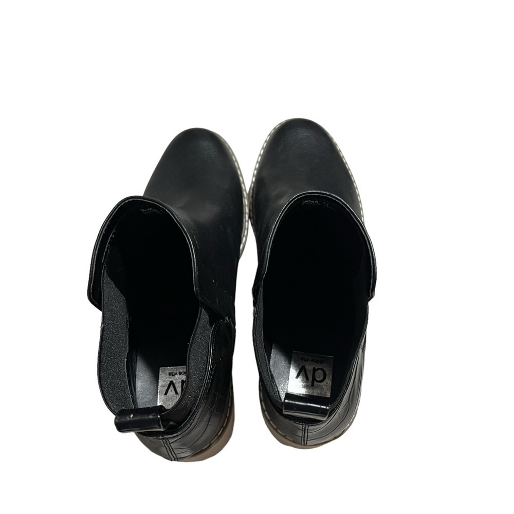 DV Dolce Vita Reilly Wedge Lug Chelsea Booties Black Size 11 Women’s - Picture 6 of 10